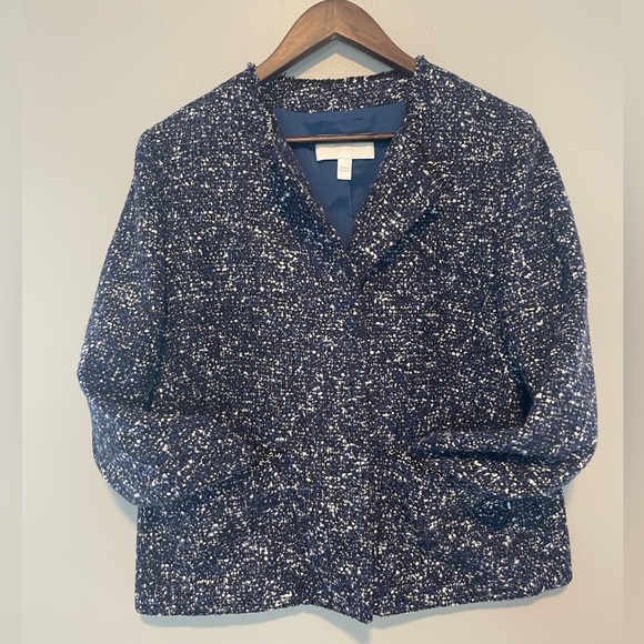 Hugo Boss dieselstrasse tweed size 12 womens blazer jacket - Picture 3 of 8